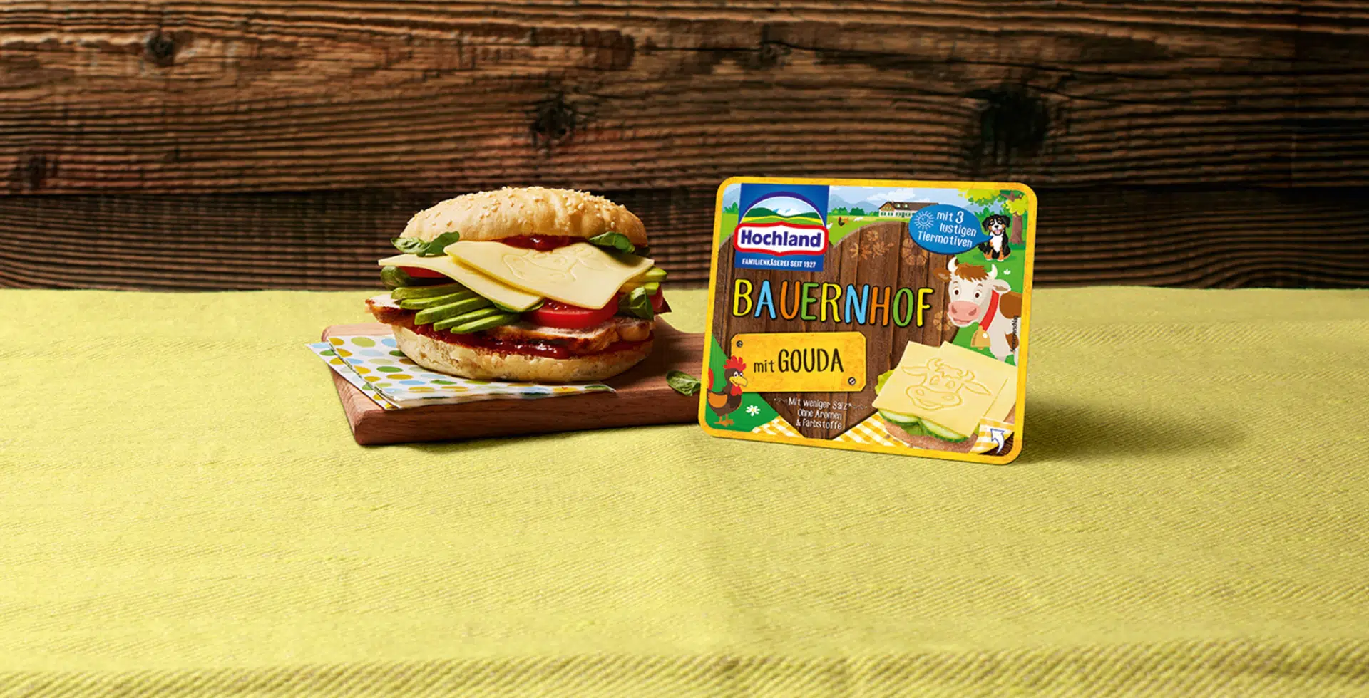 Sandwich-Scheiben Bauernhof