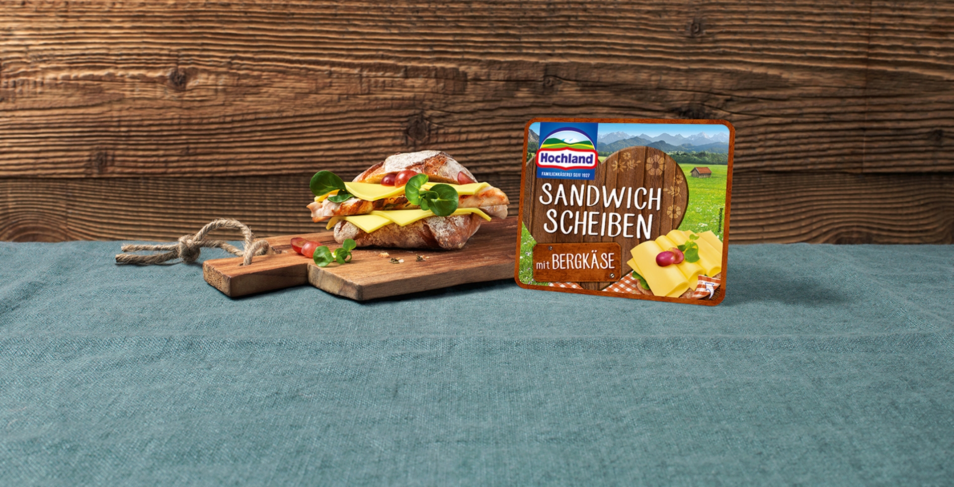 Sandwich-Scheiben Bergkaese