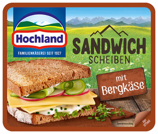 Hochland Sandwich Scheiben Bergkaese
