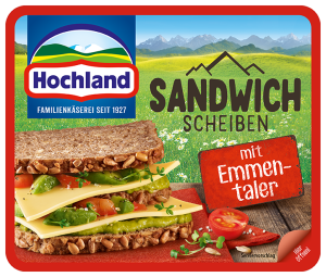 Cheddar Hochland | - mit Familienkäserei Scheiben Sandwich