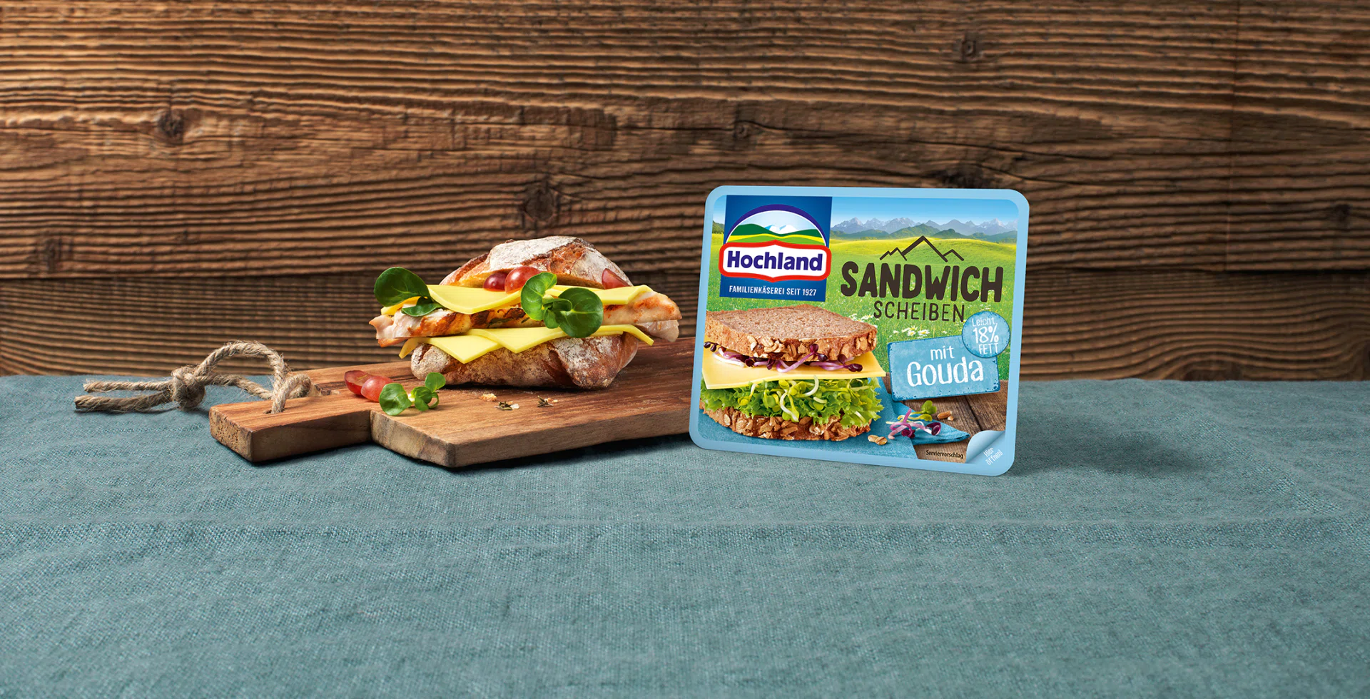 Hochland Sandwich Scheiben Gouda leicht